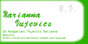 marianna vujevics business card